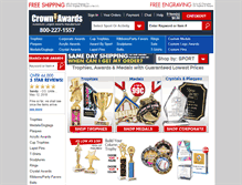 Tablet Screenshot of crownawards.com